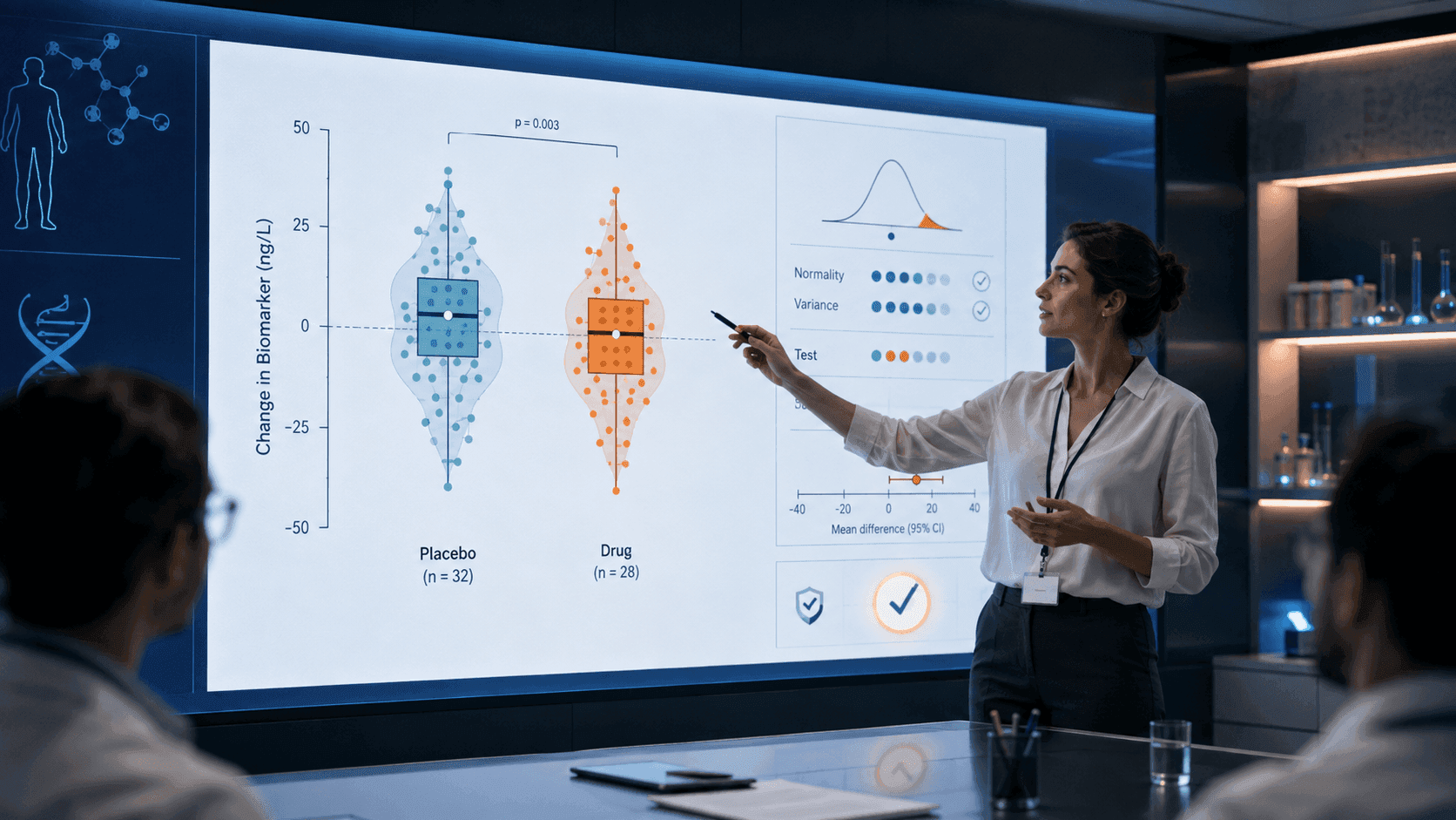 Un gráfico, una prueba y una conclusión con ggstatsplot