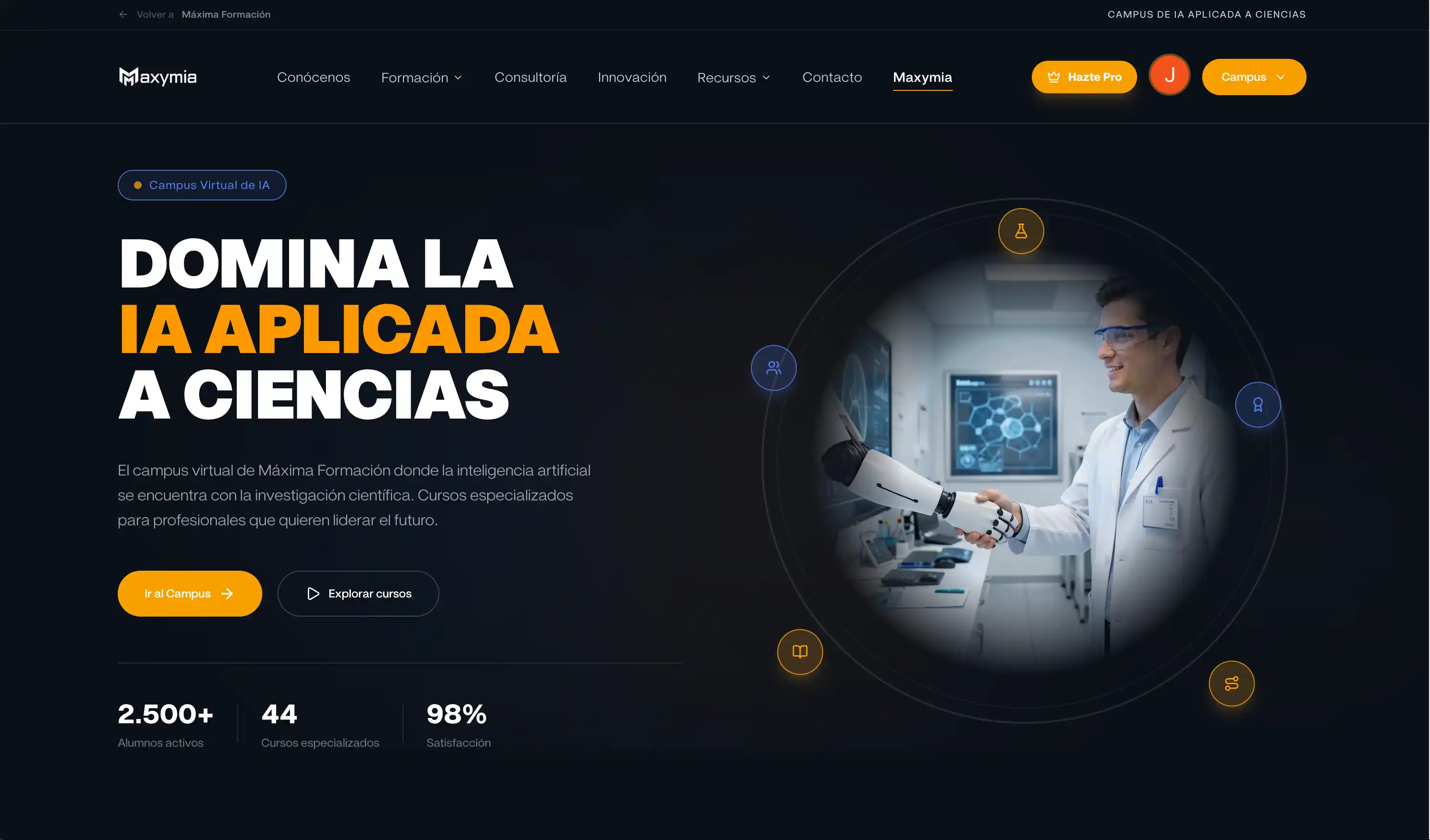 Maxymia: Formación en IA aplicada a la ciencia