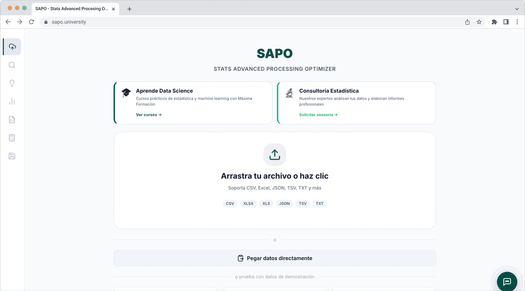 SAPO Statistical Assistant